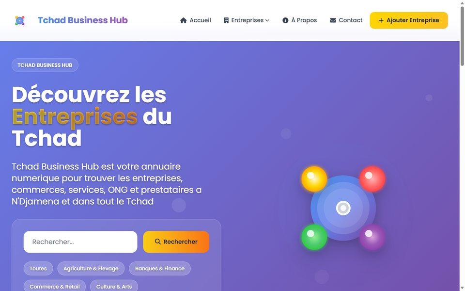 Tchad Business Hub — annuaire en ligne des entreprises tchadiennes
